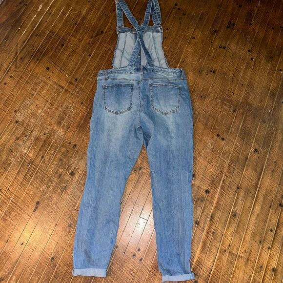 Refuge farmer distressed classic XL painter denim overalls - Picture 3 of 4